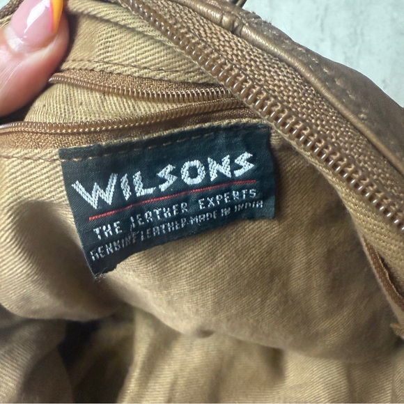 Vintage Wilsons Leather Shoulder Bag purse - Picture 7 of 10